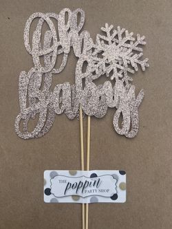 Oh Baby Snowflake Topper