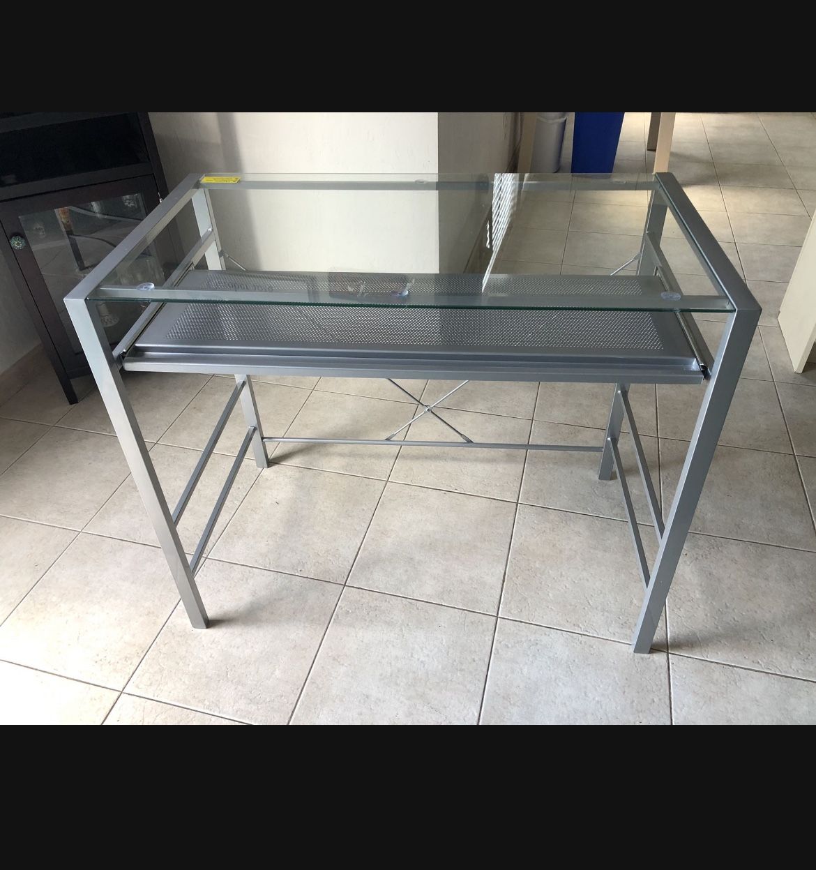 Glass Top Small Desk~in Brentwood ~$75
