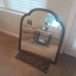 Antique Oak Mirror