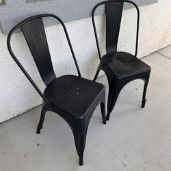 Set Of 4 Black Chairs For Sale