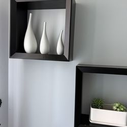 Pottery Barn Black Wall Boxes – Set