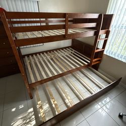 Full Over Full Bunk Bed Frame 