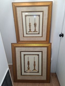 6-Piece Premium Gold Framed Art & Florals Set - Luxury Staging Lot