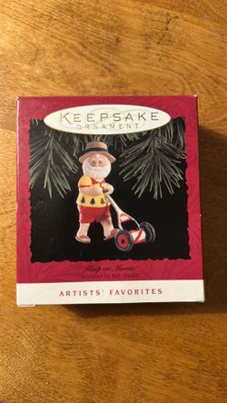 Vintage 1994 Hallmark ornament Keep on Mowin
