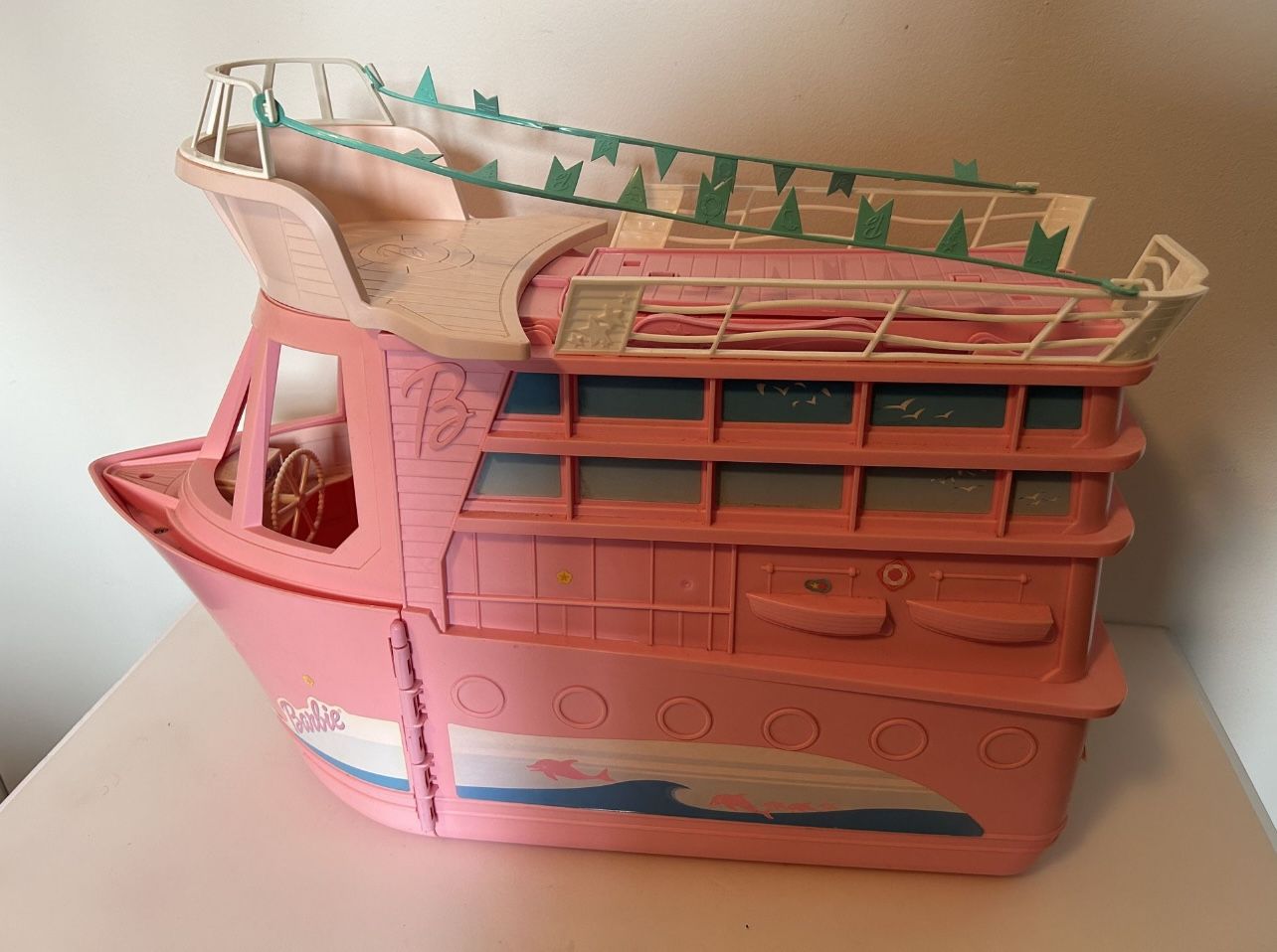 Vtg Pink Barbie Cruise Ship 