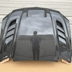 New 2009 - 2018 Dodge Ram 1500 2DR & 4DR VIS Racing  Terminator Style Vented Carbon Fiber Hood