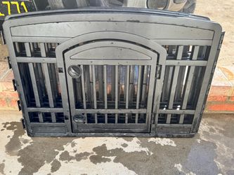 Dog playpen with door