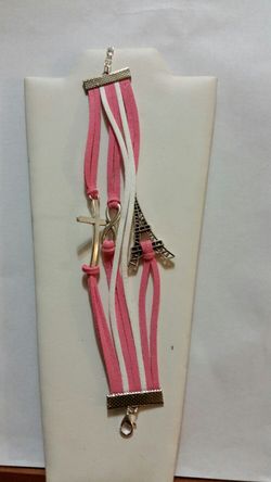 Leather Strand Charm Bracelet