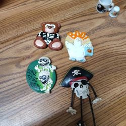 Set Of 4 Halloween Magnets