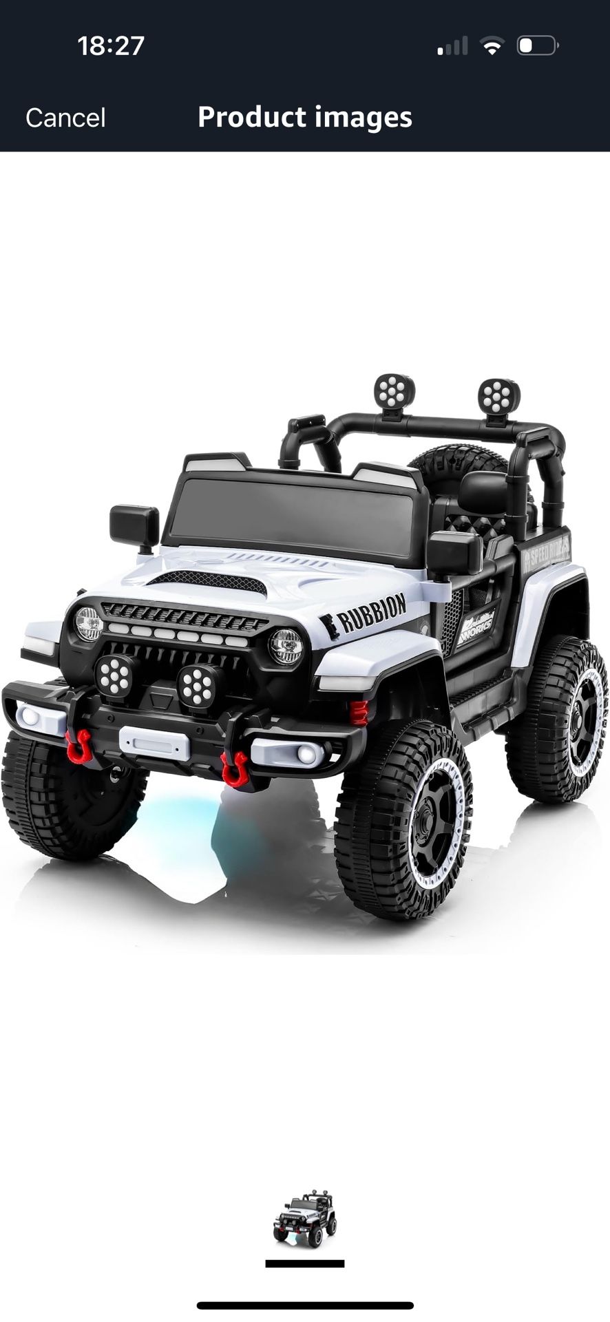 12 V Kid Car For 3-6, Seat For 1 Kid. Brand New