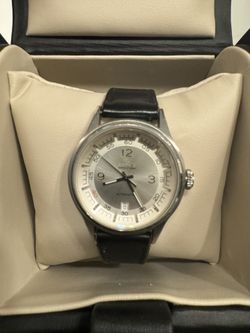 Marvin Men’s Black Leather Watch (Swiss)