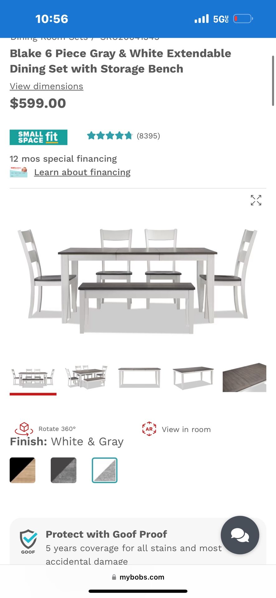 6 Piece Counter High Set With Storage Bench