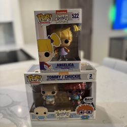 Angelica ,Tommy ,And Chucky Rugrats Funko Pop