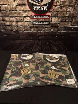 Adidas x BAPE Camo soccer Jersey Shirt