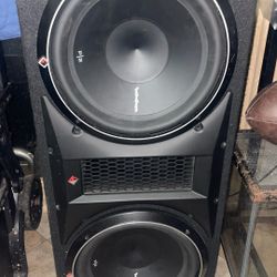 Rockford 2- 12 car audio system