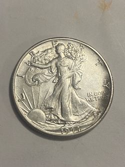 1944 50c Walking Liberty Half Dollar Collectible silver coin; I’m asking for 45 euros, firm price.