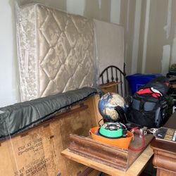 Twin Bed - Box Spring And Headboard