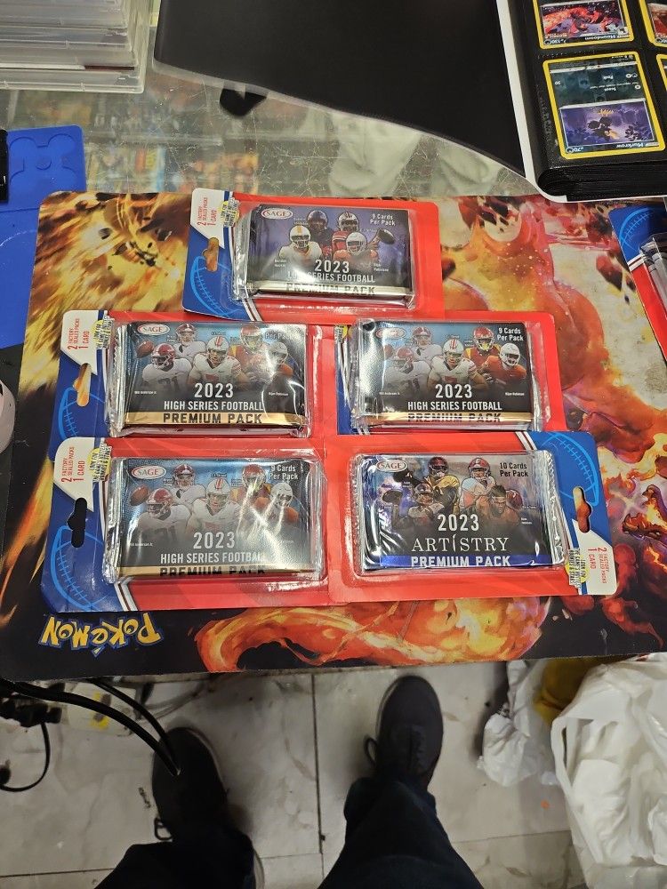 Sage 2023 Low Series Football Premium Card Packs 2 Packs - Lot of 5