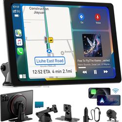11" Extra Large Wireless Screen, Apple CarPlay, Android Auto, Ultra-Slim 0.16 Inch Touchscreen Car Stereo, 4K Dash Cam, 1080p Backup Camera, GPS, Mirr