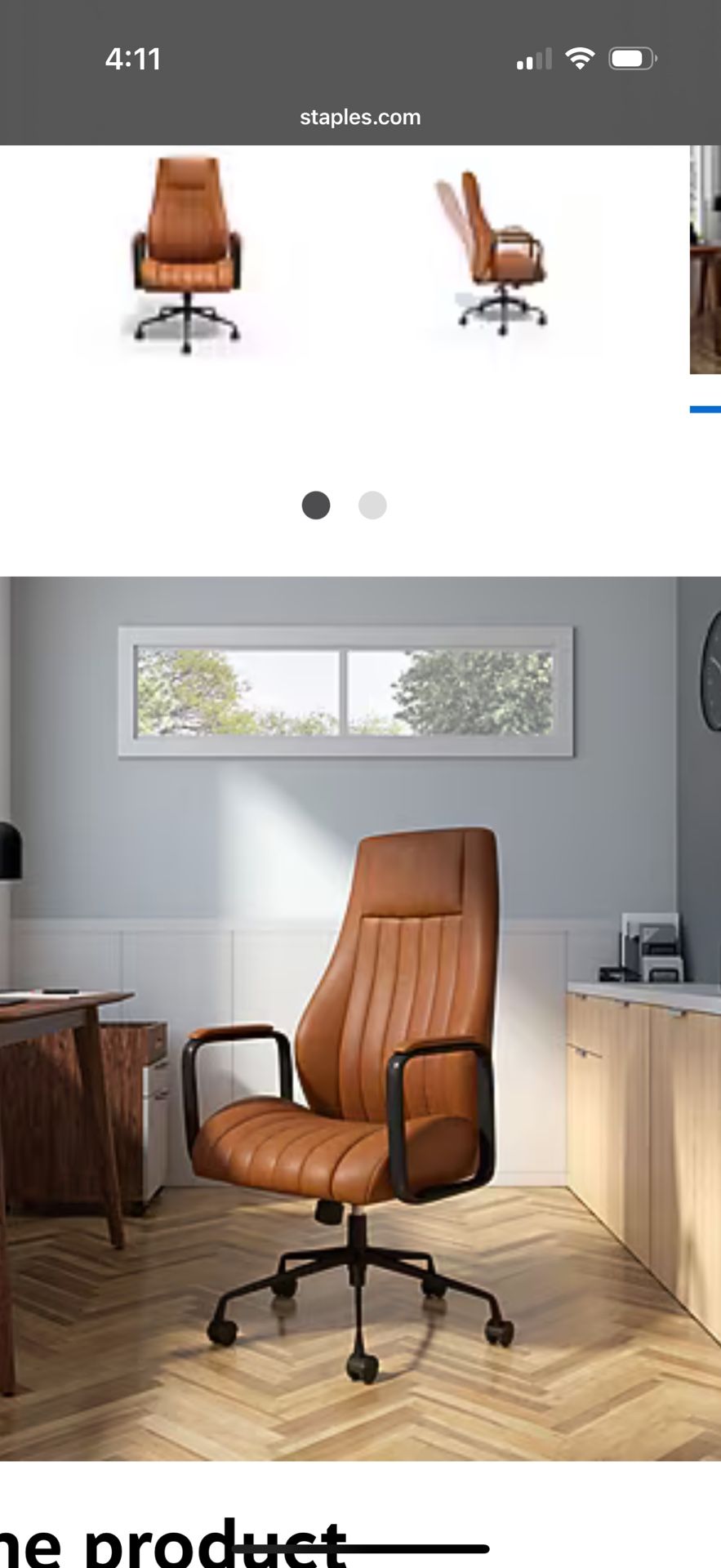 Brand New Leather Office Chair Ergonomic