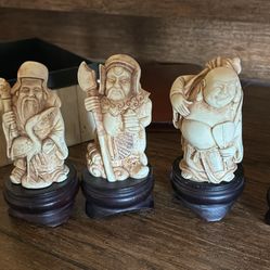 Chinese gods figurines