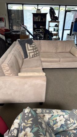durosuede sectional sofa