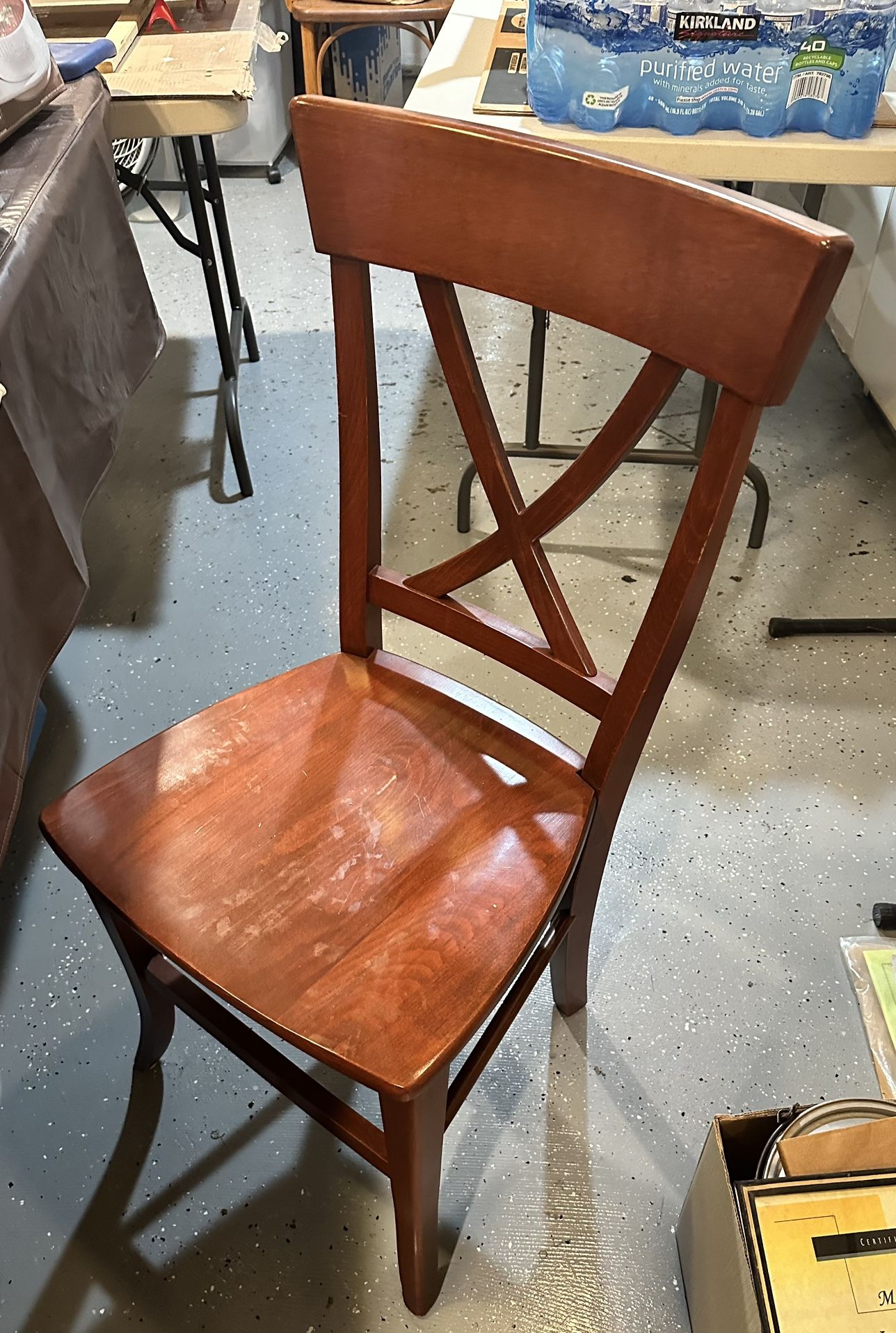 Cherry Wood Dining Chairs (Six Chairs)