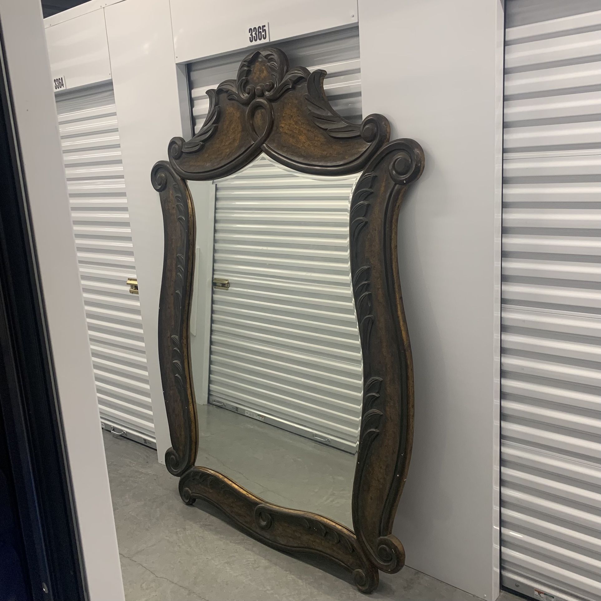 Oversized Ornate Wall Mirror 84” x 57” Vintage-Style Frame for Sale in ...