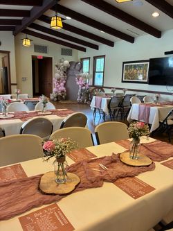 Dusty Pink Cheesecloth Runners