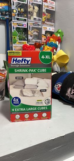 Hefty Shrink Pak Cube xl bags