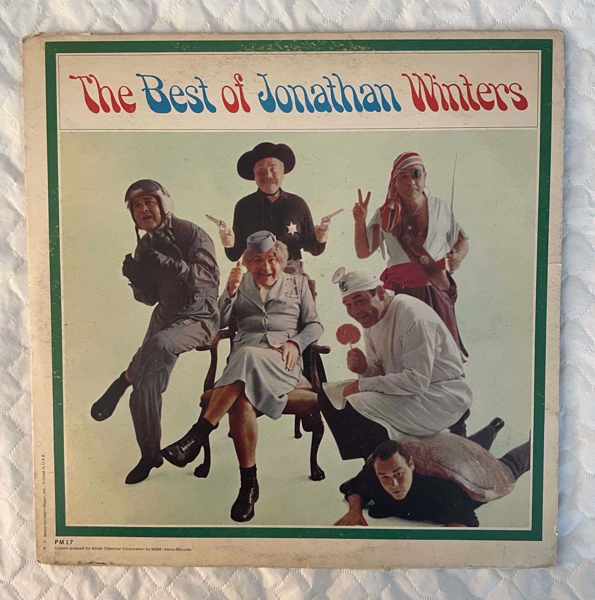 Jonathan Winters The Best Of Vinyl LP Rare Allied Chemical Promo MGM Verve PM 17