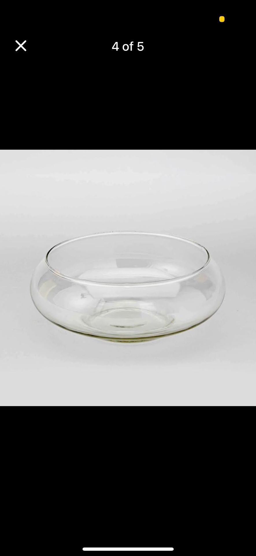 garden dish, floating candle glass base bowl, wide bowl for flowers or candles, clear low bowl