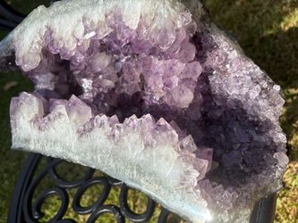 MAKE OFFER - 2 LARGE BEAUTIFUL AMETHYST SPECIMENS