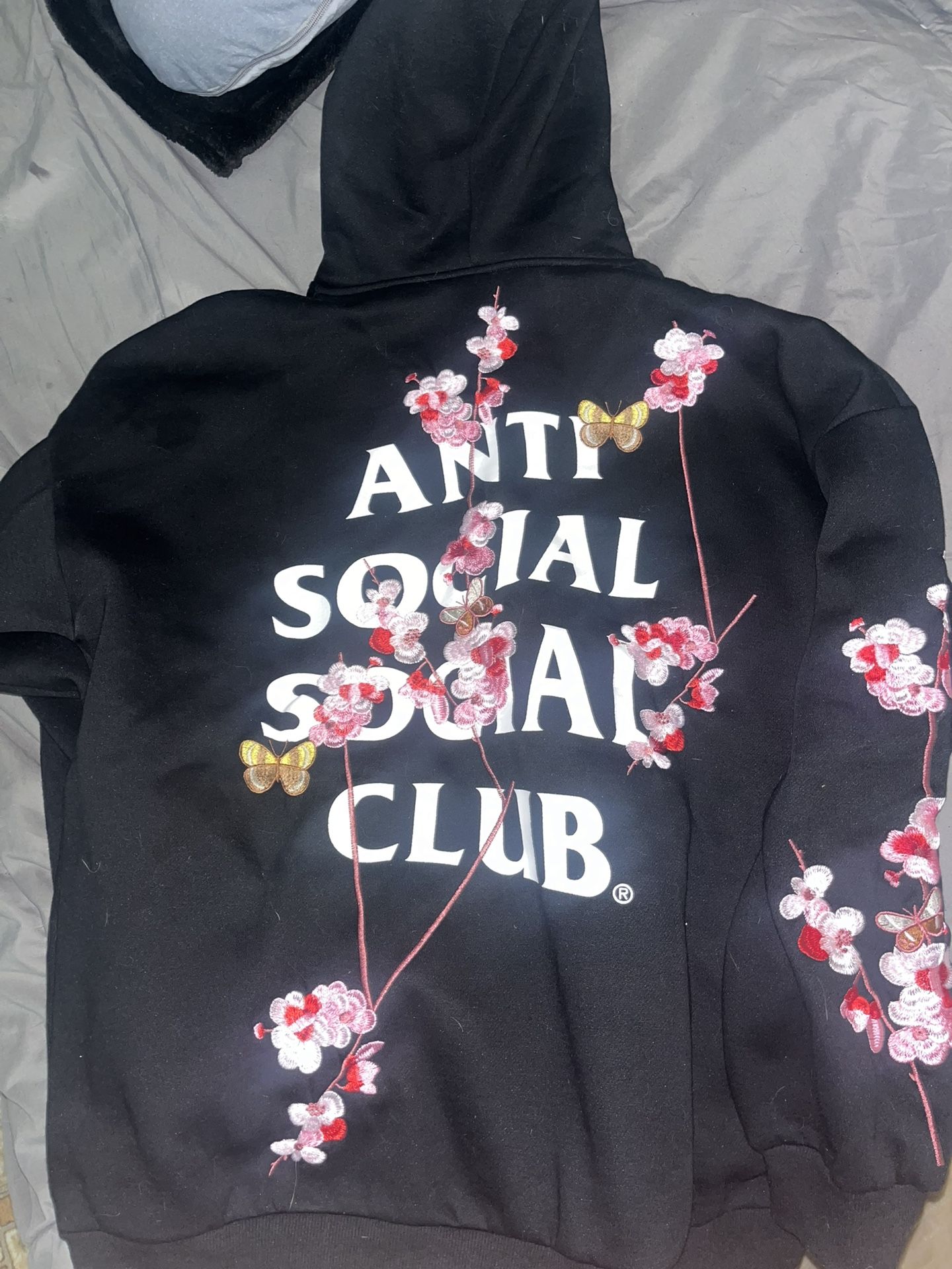 Anti Social Social Club Kkoch Butterflies Full Embroidery Hoodie