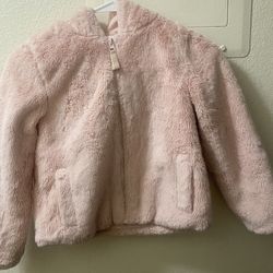 Child’s Light Pink Fuzzy Jacket 