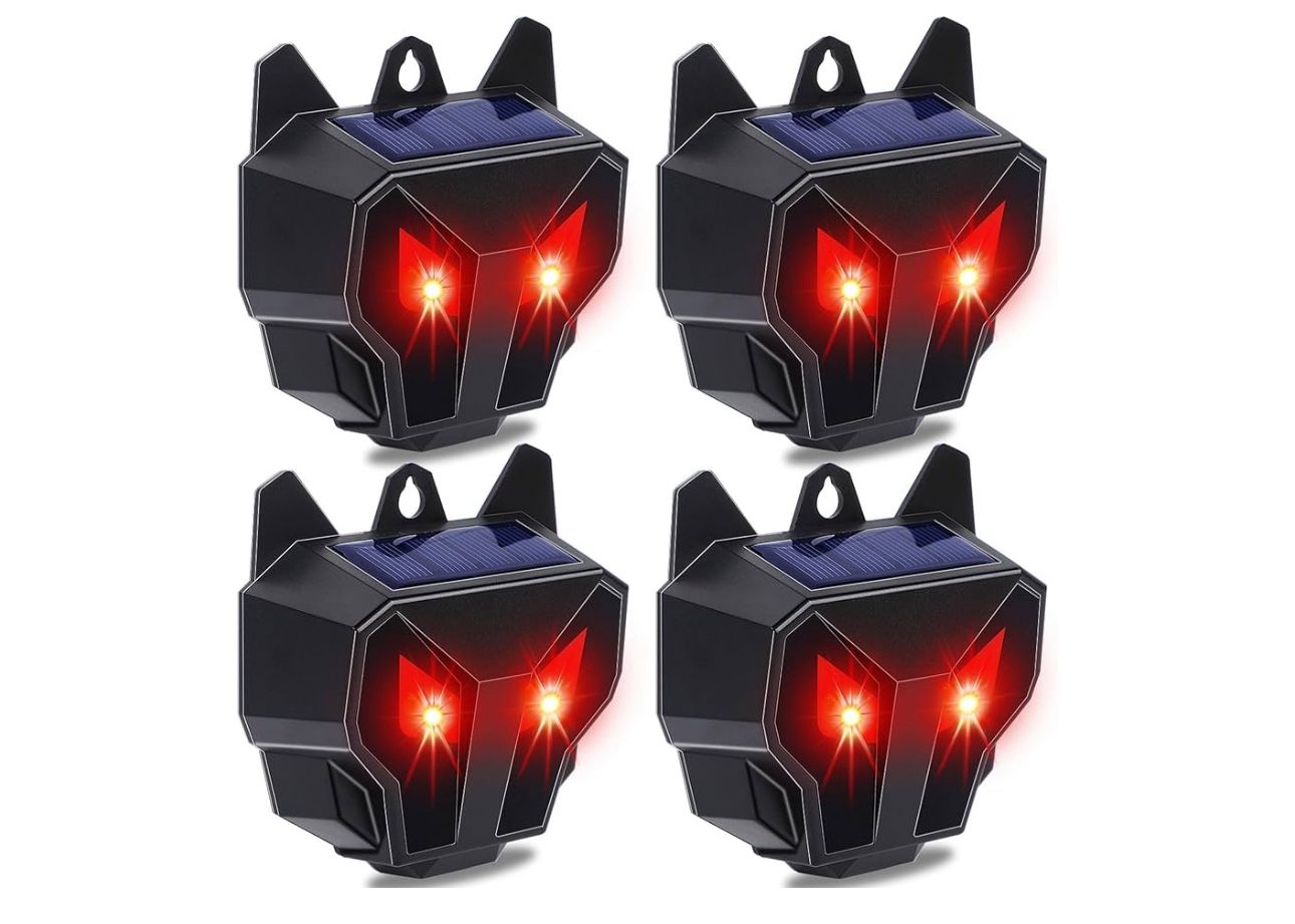 Lulu Home 4 Packs Solar Animal Repeller