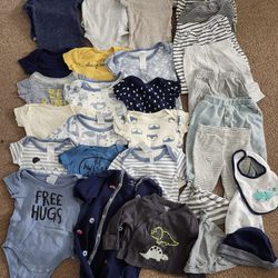 Newborn To 3 Months Boy Clothes Lot