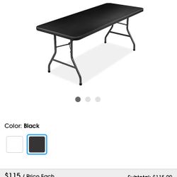 Black Folding Table 