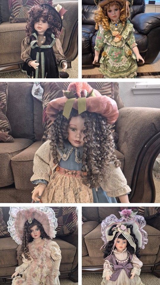 Vintage Porcelain Dolls
