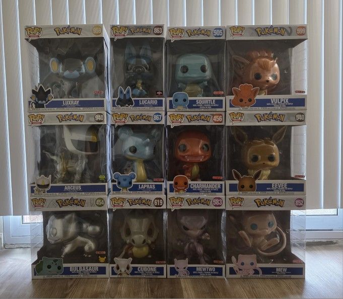 Pokemon Funko Pop 10 inch Lot