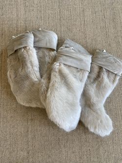 Restoration Hardware Fur Stocking (Two left)