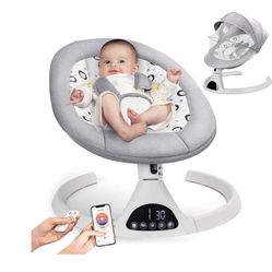 Electric Baby Swing Infant Swing Toddler for Newborn Boy Girl, 5 Sway Speeds with Remote Control, 