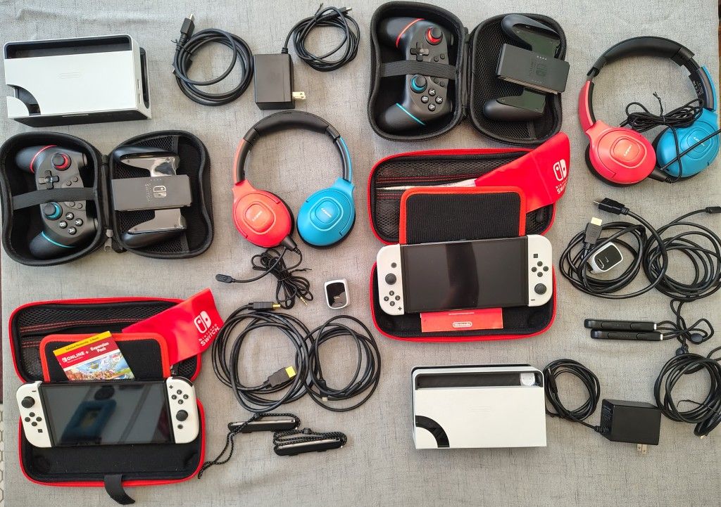 Two Nintendo Switches With 12 Month Family Memberships