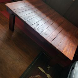 Awesome Stained hand crafted table. - many uses