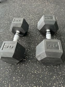30 & 40 LB Dumbbell- singles