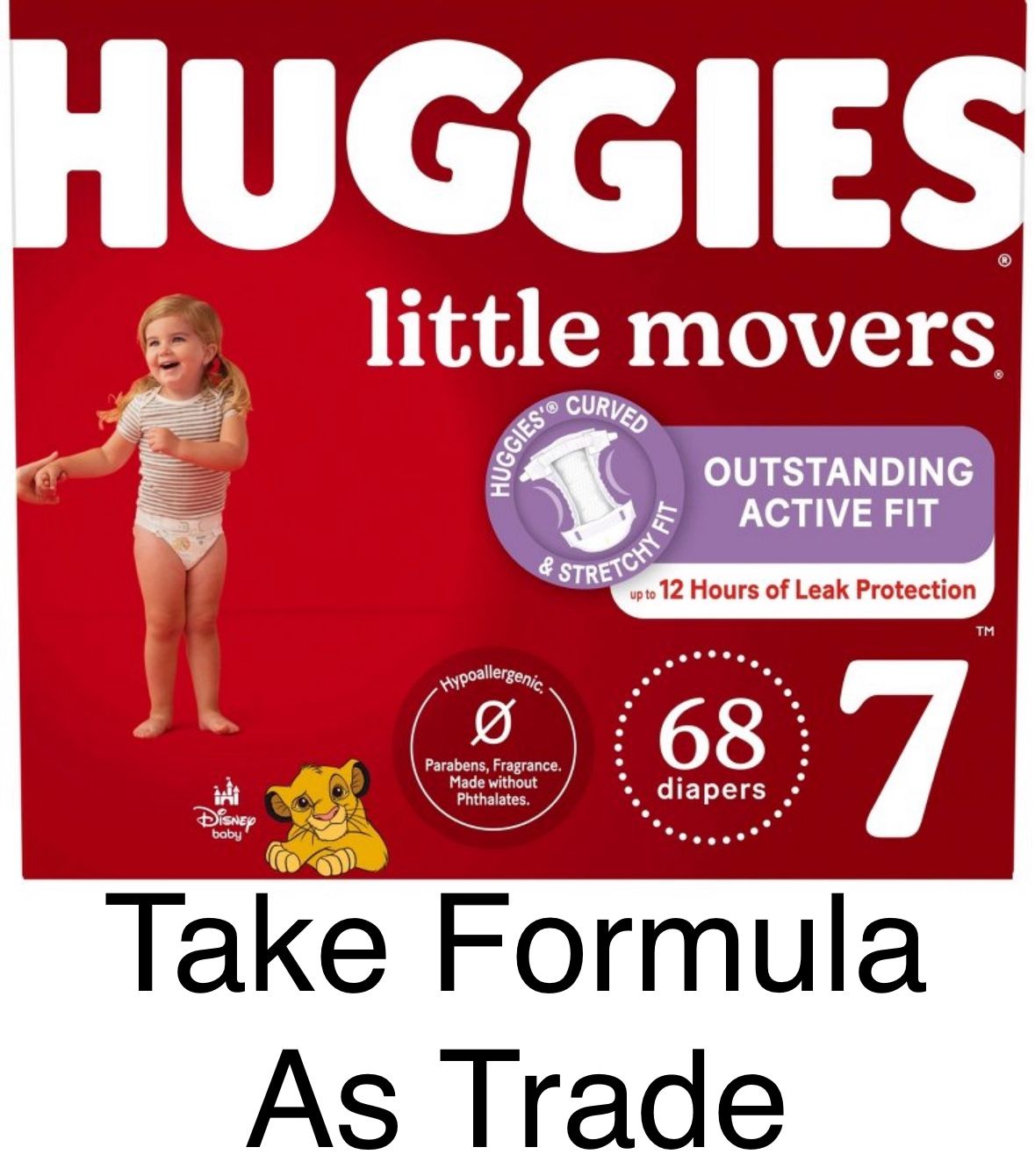 Huggies Little Movers Size 7 Diapers Pañales 