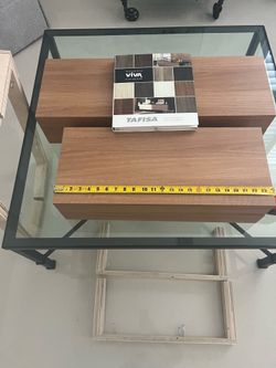 Custom made floating shelves