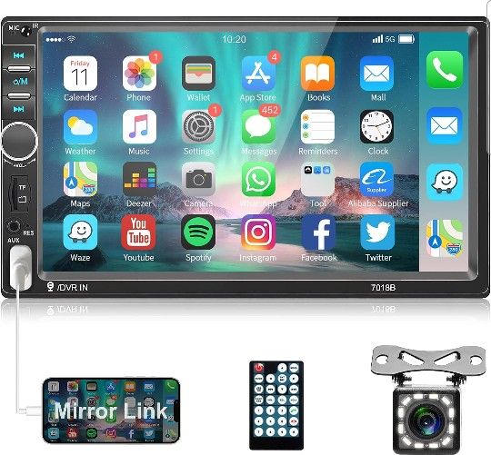 Car Stereo 2 Din Car Radio 7 Inch MP5 Player with HD Touch Screen Digital Display Bluetooth Multimedia support USB SD Aux in Double Din Autoradio,All Products : American Fashion Style Bags On Sale