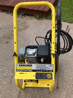Karcher pressure washer with 5.0 h.p. Honda engine