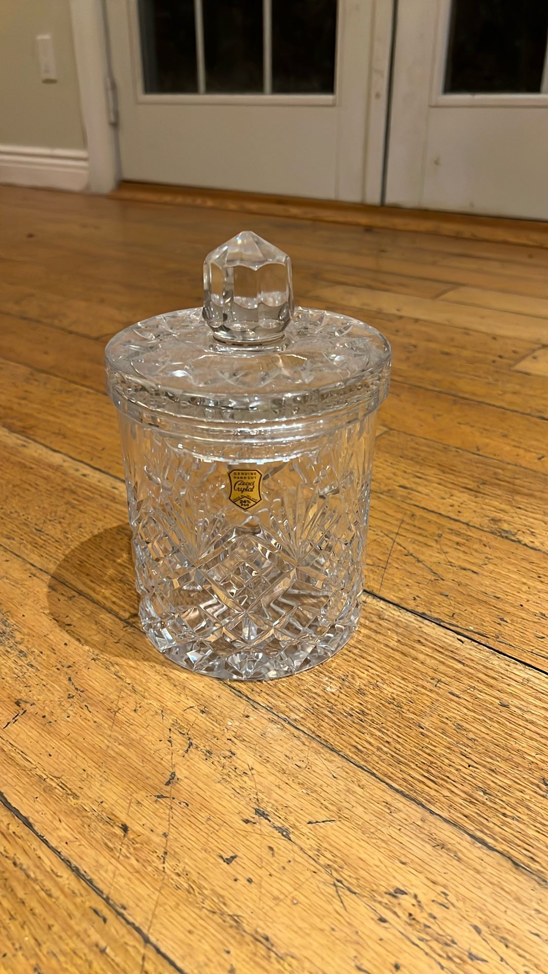 Crystal Jar With Cover